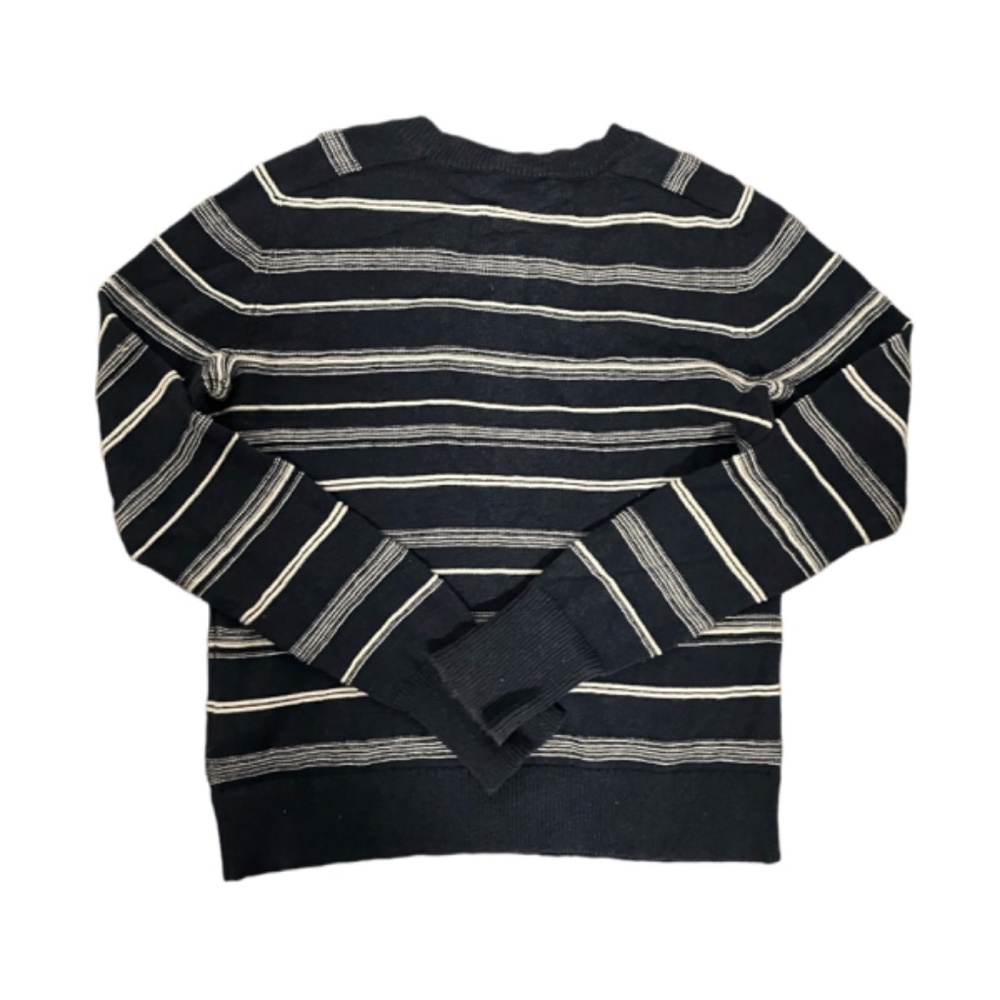 Pendleton Dark Gray Wool Blend Striped Sweater Si… - image 3